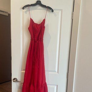 NWT Alice + Olivia Jayda Dress Size 14 in Red / Cinnamon